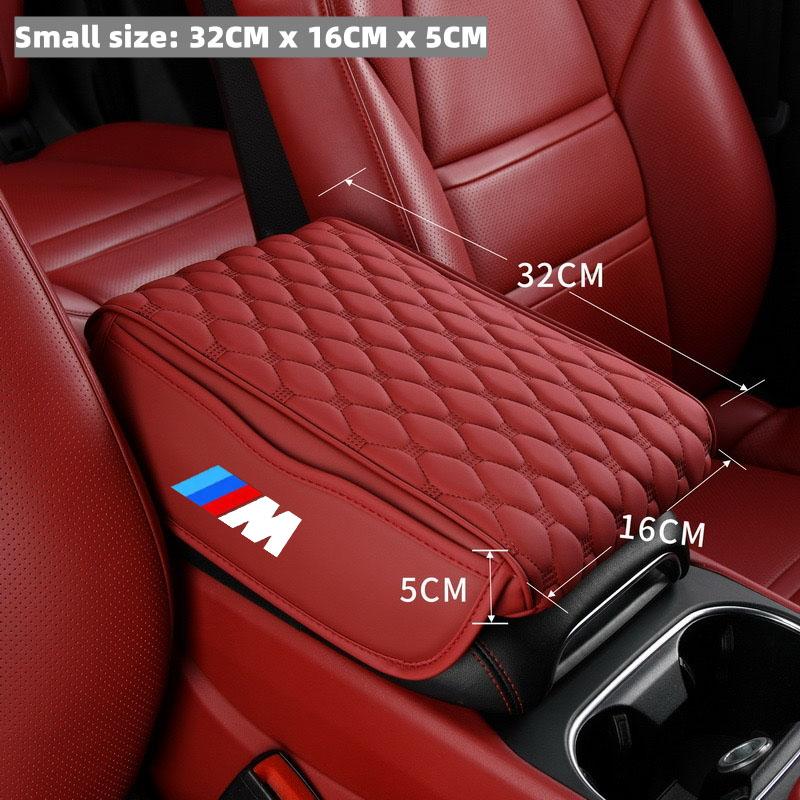 Car Armrest Box Height Pad Universal Leather Armrest Cushion For BMW M Power X1 e84 X3 f25 X5 e53 x6 e71 ix3 i3 320i 330d M4 RW7