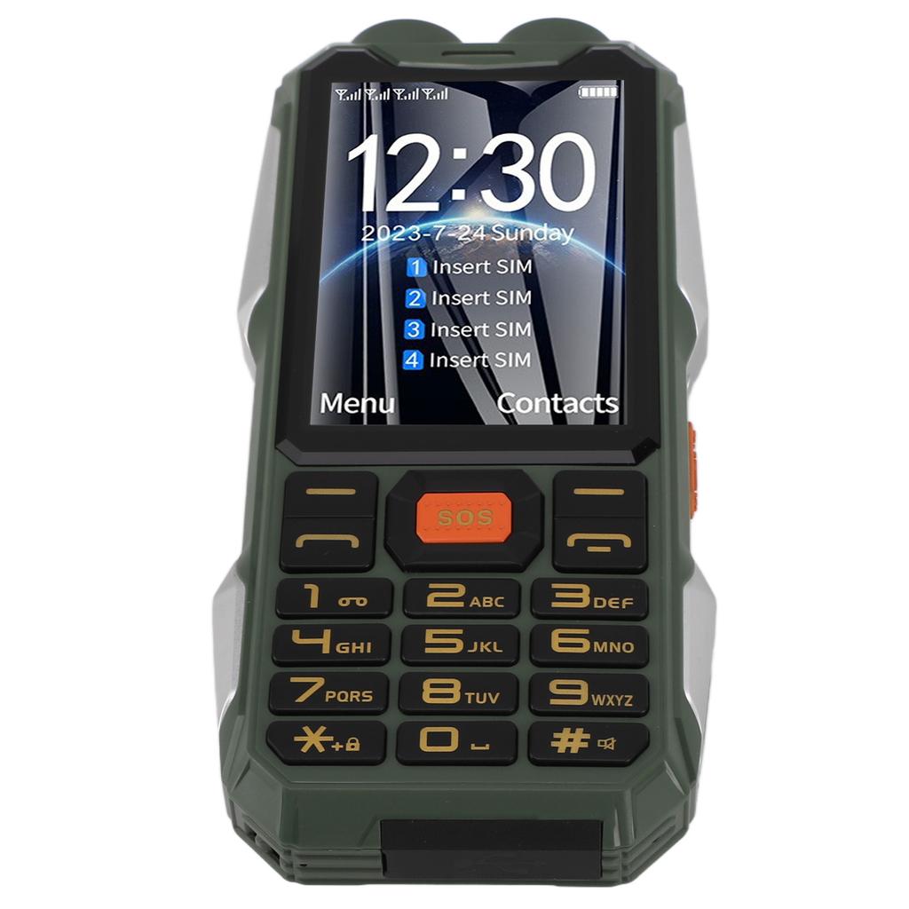 Мобильный телефон для пожилых людей, четыре карты, четыре режима ожидания, большая кнопка, громкий звук, сотовый телефон с экраном 4,0 дюйма