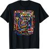 Африканское Outsider Art Абстрактная Фигура Короля Граффити Графическая Футболка
