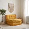 Modular Sofa Element Yellow 70x70x36 cm Fabric
