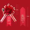 2 шт., свадебная цветочная бутоньерка для невесты, жениха, искусственные цветы с булавкой и зажимом