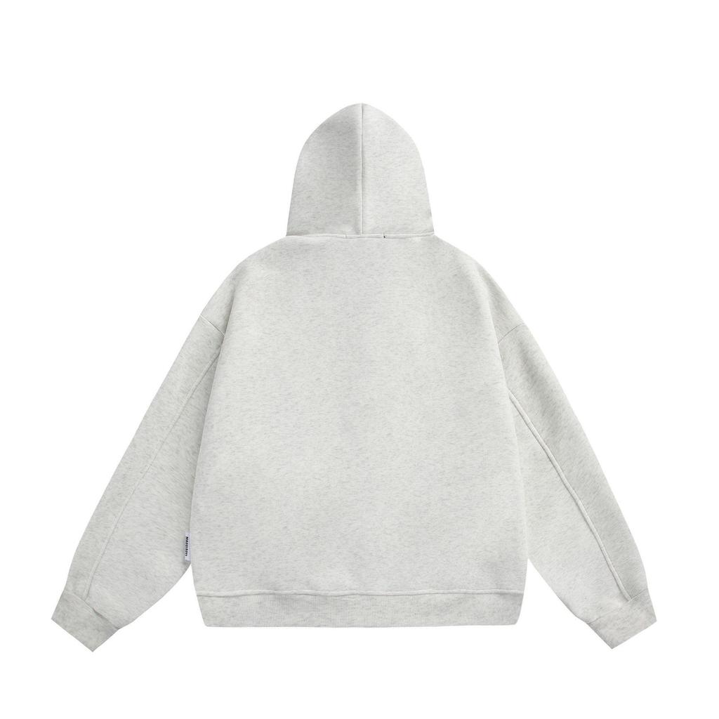 Men's Retro Multi-Zipper Hooded Sweatshirt - Autumn/Winter Versatile Style.