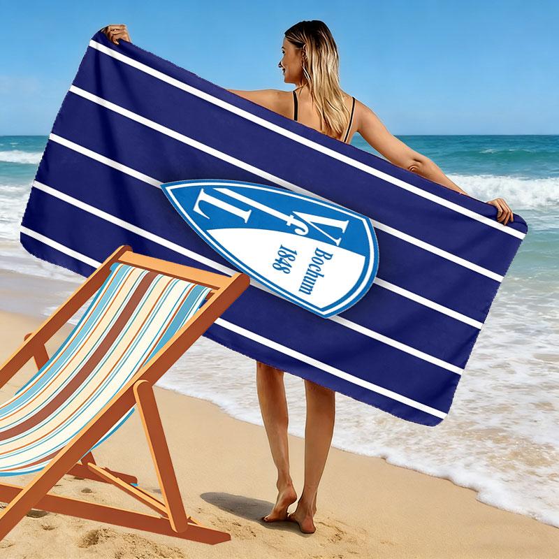 VfL Bochum logo Beach Towel, Large Soft Quick Dry Towel for Beach Camping Swimming