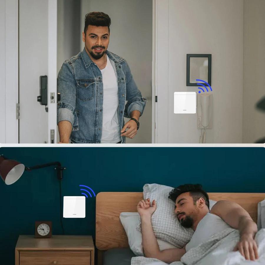 Беспроводной интеллектуальный выключатель света с 1/2/3-канальным радиочастотным приемником дистанционного управления 433 МГц для светодиодной лампы переменного тока 85-240 В 10 А DIY-модулем