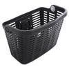 Plastic handlebar bicycle basket - black
