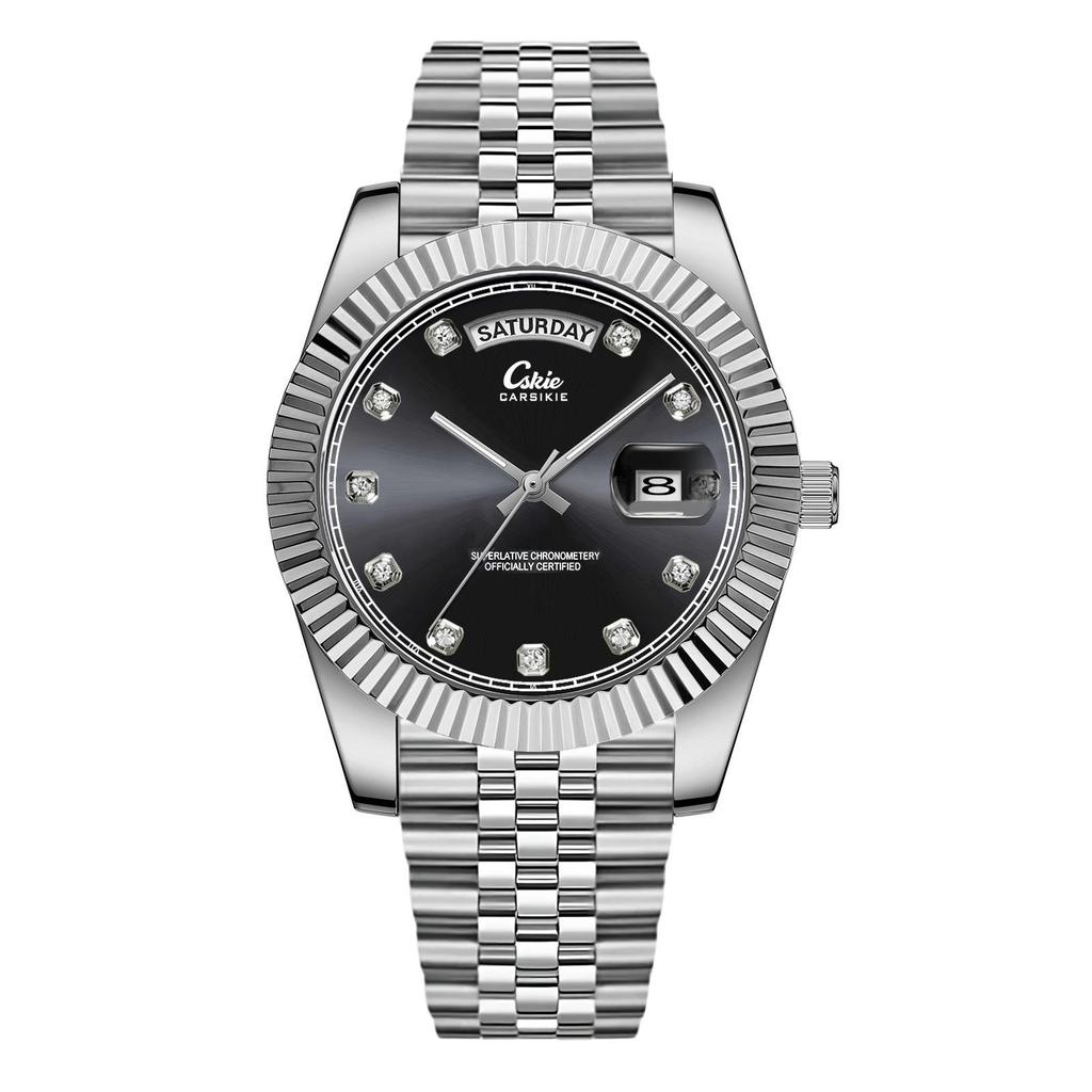 Швейцарский бренд Ультратонкие Мужские Стальные Бизнес-Часы - Высококлассный Водонепроницаемый Дизайн