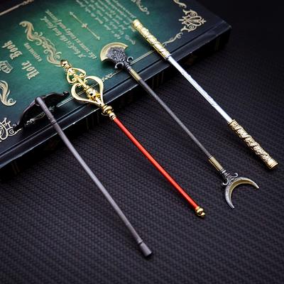 4 шт./лот черный миф WuKong оружие брелок Путешествие на Запад брелки для ключей для мужчин игровые аксессуары брелок для ключей Llaveros