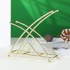 Standing Metal Tissue Holder Geometric Heavy Duty Iron Dining Table Paper Towel Napkin Clip Dispenser Organizer Home Hotel Kitchen Supplies