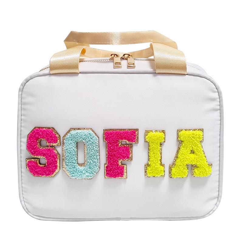 Foldable Waterproof Nylon Lunch Bag with Insulated Aluminum Foil for Kids