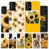 Красивый желтый чехол с принтом подсолнуха для Samsung Galaxy A55 A54 A53 A52 A15 A14 A13 A12 A35 A34 A33 A32 A25 A24 A23 A2