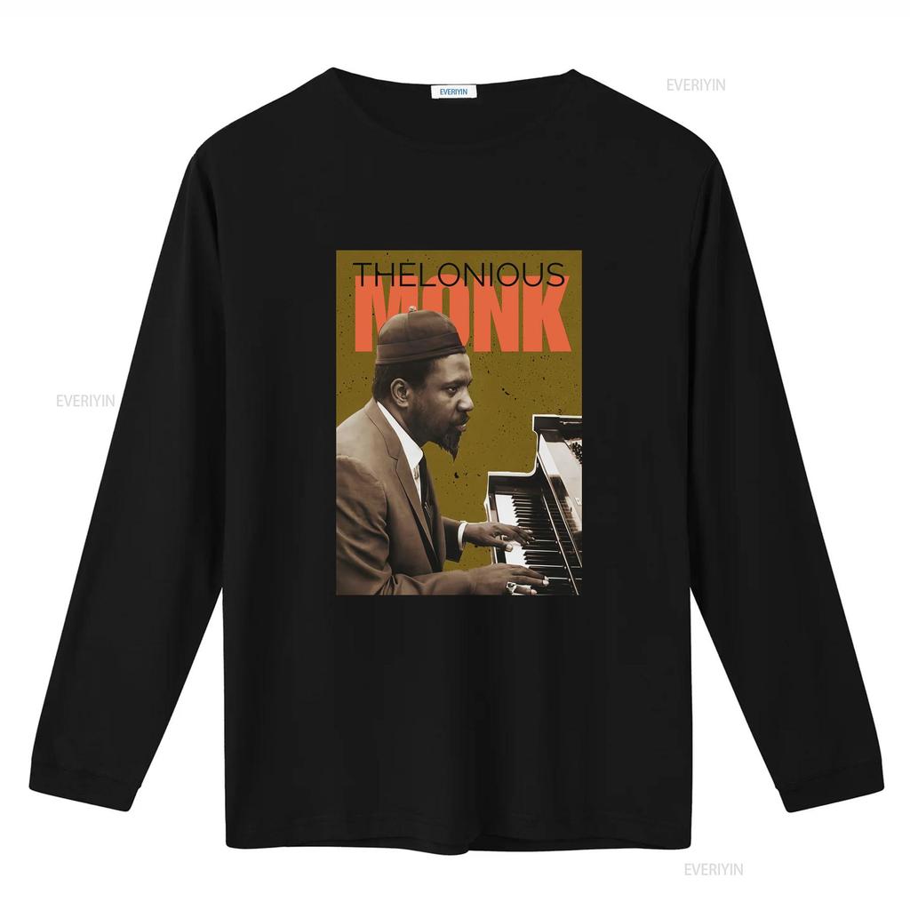 Thelonious Monk Heavyweight T Shirt Vintage Washed Streetwear Breathable Slightly Stretched Top For Everyday Wear Stylish