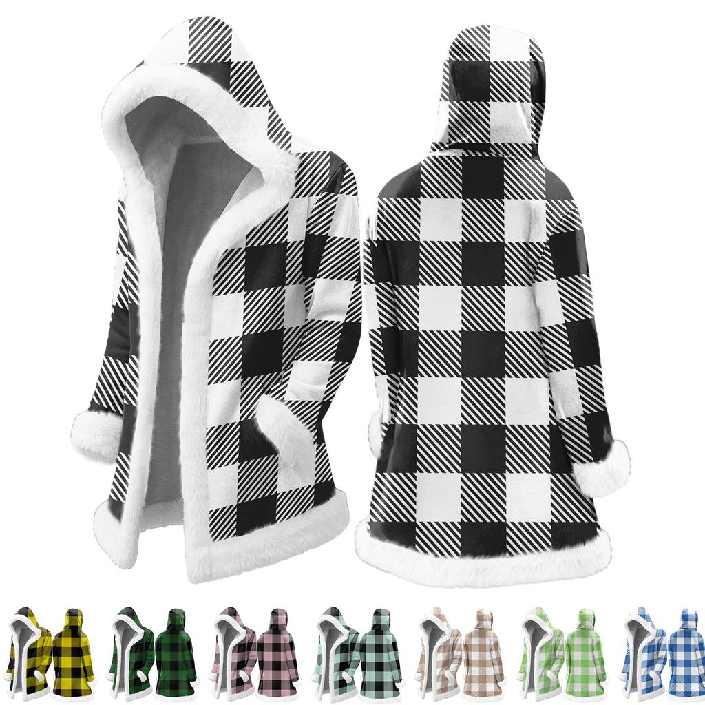 Мужской кардиган с капюшоном, длинное пальто для сохранения тепла