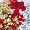 30pcs Christmas Party Decoration Red Small Bow Christmas Tree Pendant DIY Holiday Scene Decoration