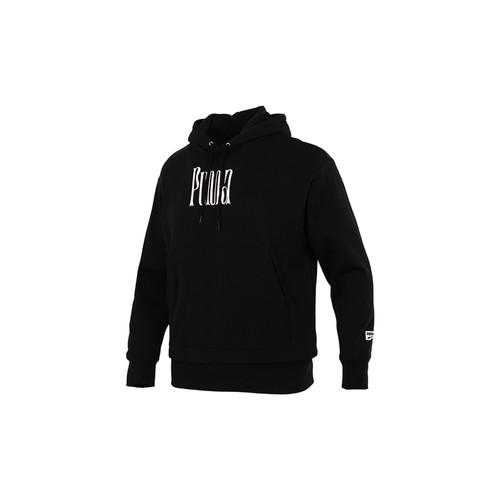 Puma Мужская черная толстовка с принтом логотипа