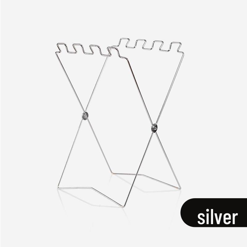 Многофункциональная уличная складная стойка для мусора: Кованая подставка для кемпинга и домашнего использования