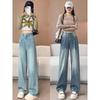Женские джинсы с широкими штанинами и высокой талией из тенсела, лето 2025: Супермягкое, Длины до пола, Стройнящее и Драпирующееся.