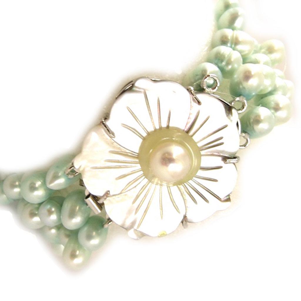 Les Trésors De Lily [C8935] - Bracelet 'Anaïs Biwa' Turquoise