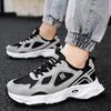 Мужские повседневные спортивные туфли толстая подошва лето новые дышащие мягкая подошва нескользящие комфорт уличные кроссовки модные сетчатые кроссовки