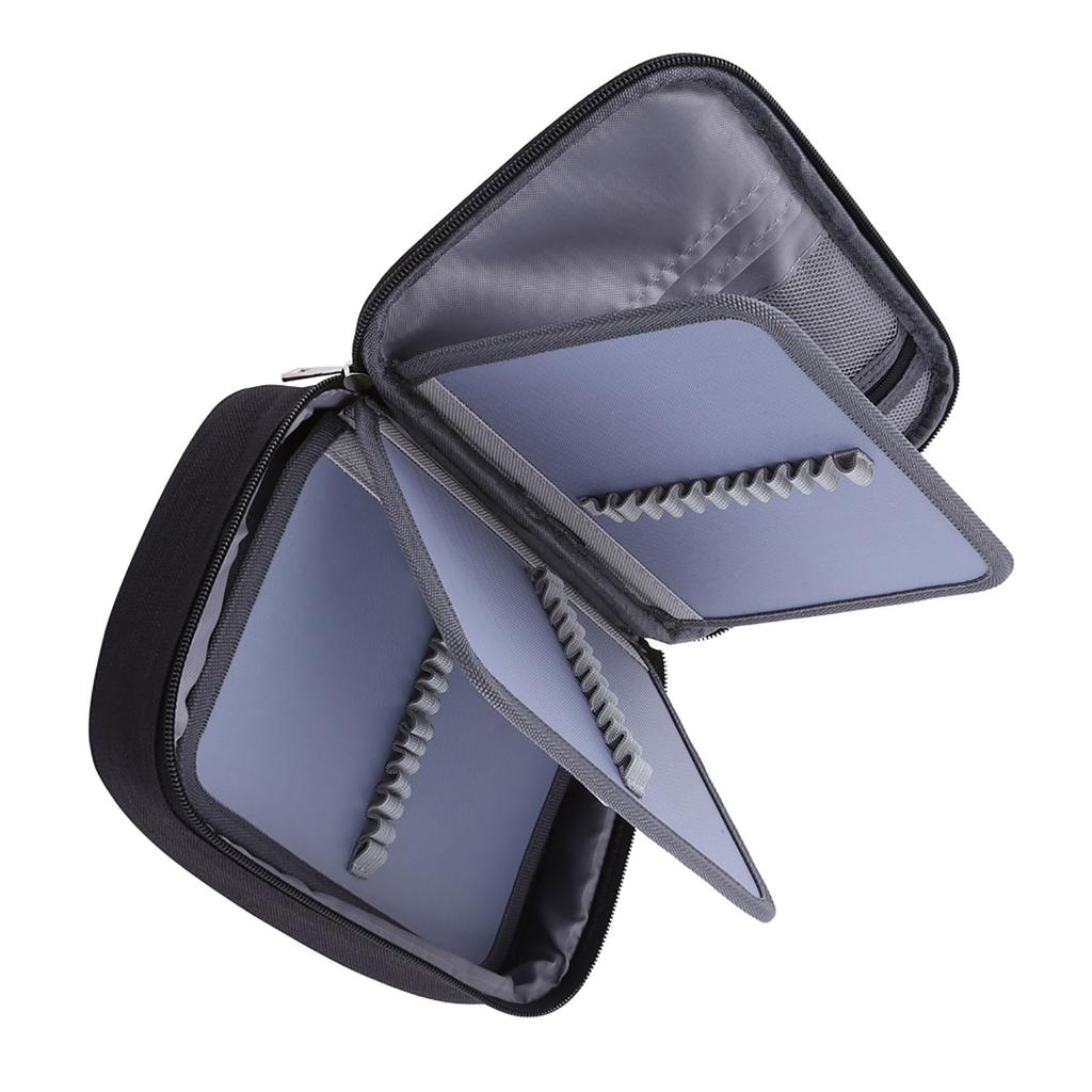 Многофункциональный складной тканевый пенал на 72 отделения, большая вместимость, сумка для ручек на молнии