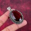 Red Garnet Pendant, 925 Solid Sterling Silver Gemstone Jewelry, Handmade Pendant, For Thanksgiving