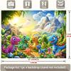 Vibrant Dinosaur World Backdrop Kids Jungle Landscape with Rainbow Photo Booth Background Banner for Party Decoration