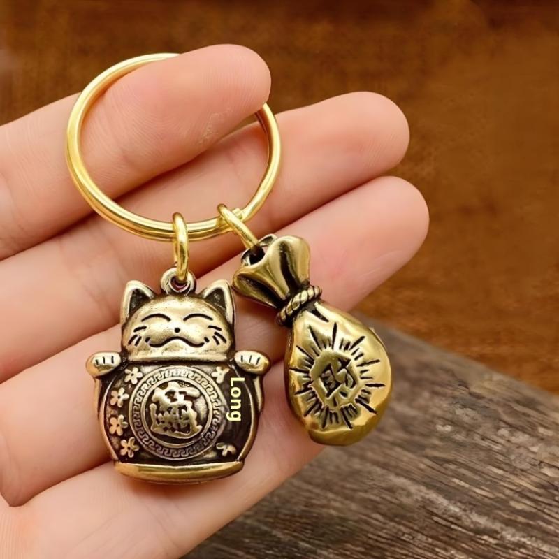 Знак Зодиака Лошадь Подвеска Монета Пять Императоров Брелок Кот Удачи Китайские Монеты Фэн-шуй Брелок Приносит Богатство Удачу