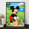 Disney diamond art painting kit Mickey Mouse sandcastle 5D handmade diy diamond painting, home wall decoration