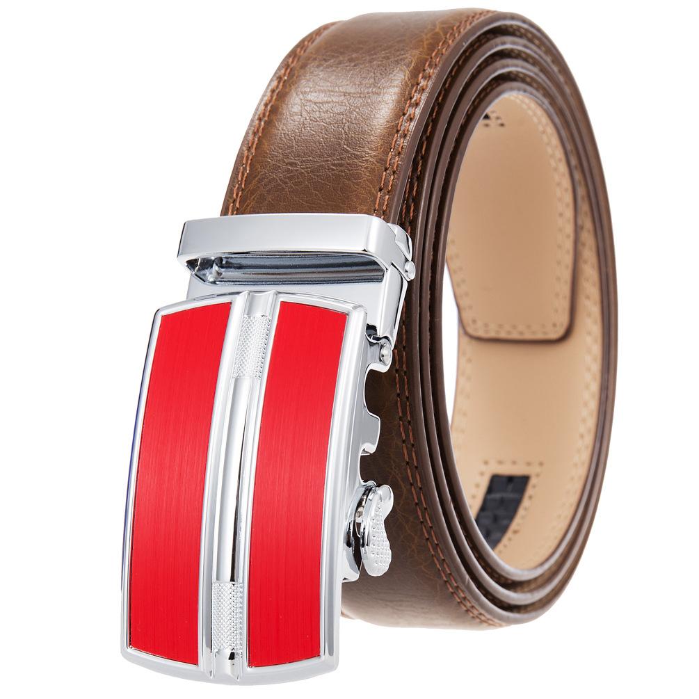 5шт. Ремень с автоматической пряжкой, воловья кожа, ремень, мужской Ly36-0257-1