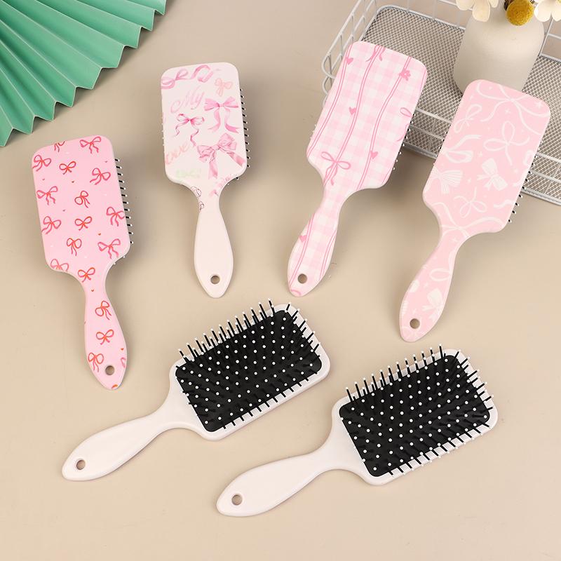 Printed Cherry Massage Scalp Air Cushion Comb Fluffy Hair Styling Airbag Comb Girls Special Smooth Hair
