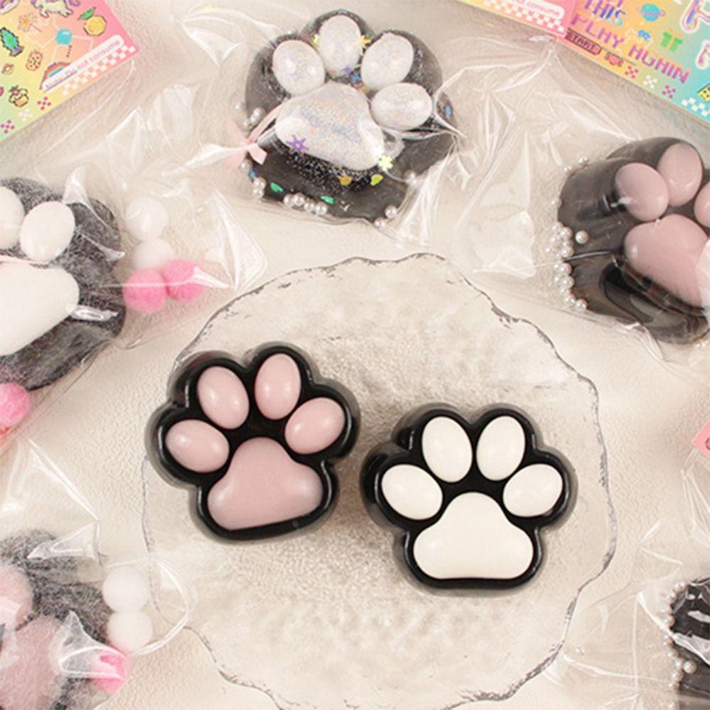 Sensory Toy Black Cat Paw Squeeze Toy Plush Pinch Decompression Toy  Practical Jokes