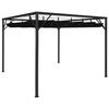 VidaXL Garden Marquee with Retractable Awning 3x3 M Anthracite