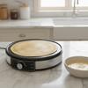 Aluminum Electric Crepe Maker Round Electric Grilling Pan Electric Pancake Machine  Breakfast