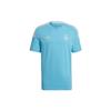 Real Madrid Football Sports Round Neck Short Sleeve T-Shirt Men Tops Light-Blue GL0051