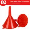 4Pcs Plastic Funnel Set Universal Car Motorcycle Oil Gasoline Fuel Funnel Oil Change Refueling Tool Oil Funnels Filling Tool Mass Air Flow 3
