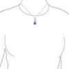 Cubic Zirconia Crown Infinity Blue Purple Mystic Rainbow Heart Shape CZ Stud Earrings Necklace Pendant Jewelry Set for Sterling "AAA Women. .925