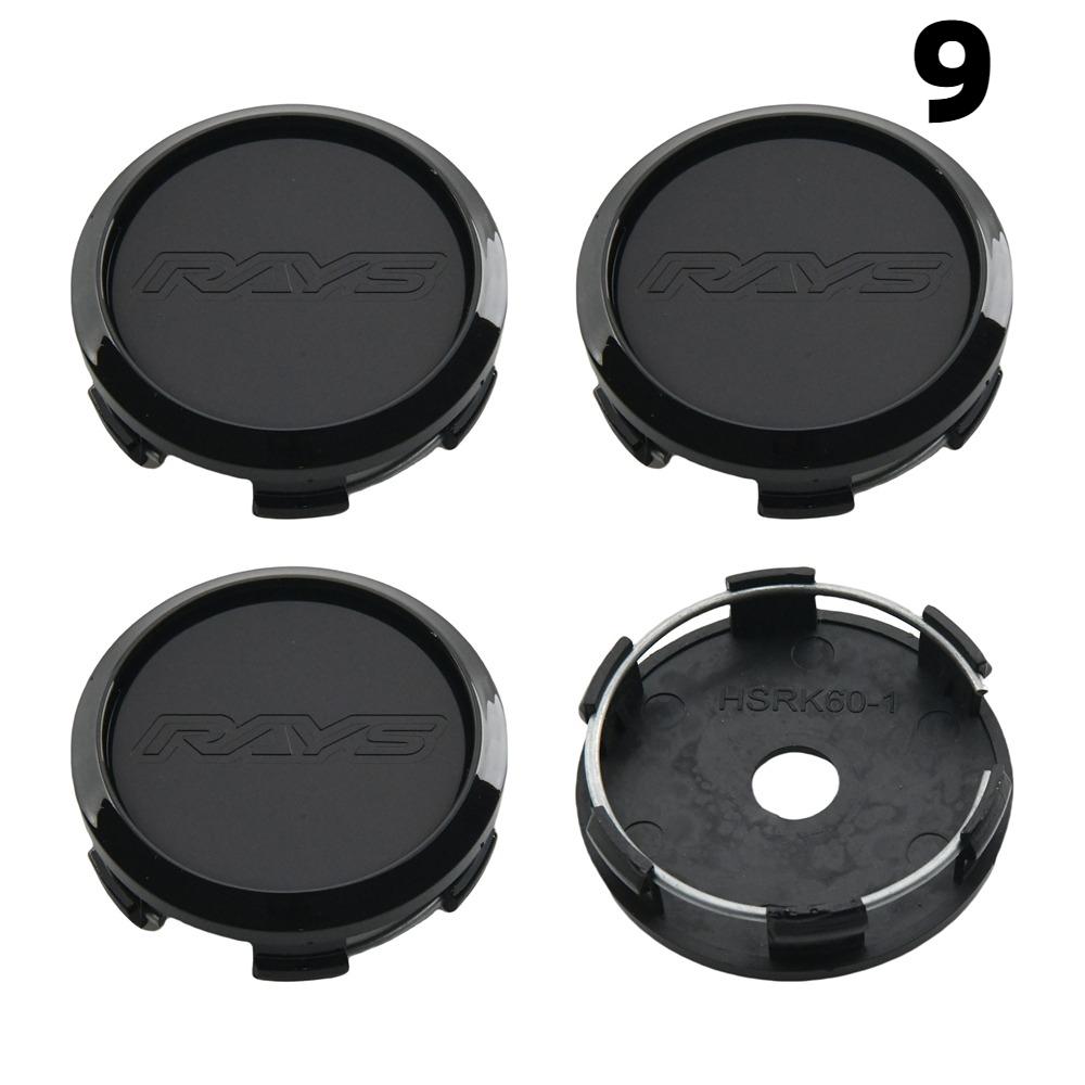 1Set/4PCS OD 60MM / ID 56MM Rim Caps RAYS VOLK VR Logo Wheel Center Cap Wheel Cover Hub caps Sport Car Tire Accessories