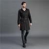 Men's Long Trench Double Breasted Spring Autumn British Windbreaker Coat