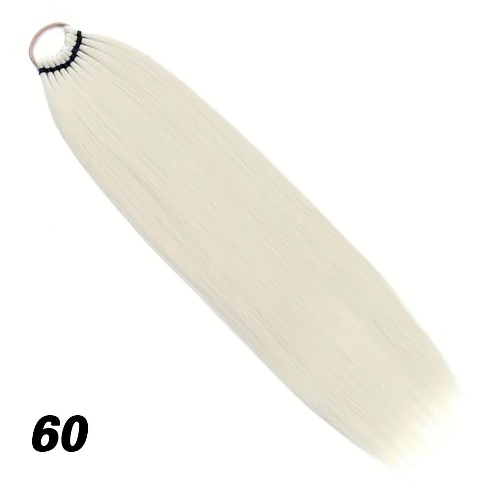 MISSQUEEN Synthetic Ponytail Extensions Wrap Around Elastic Hair Band Stretched Straight Ponytail With Rubber Band Braiding Hair For Women