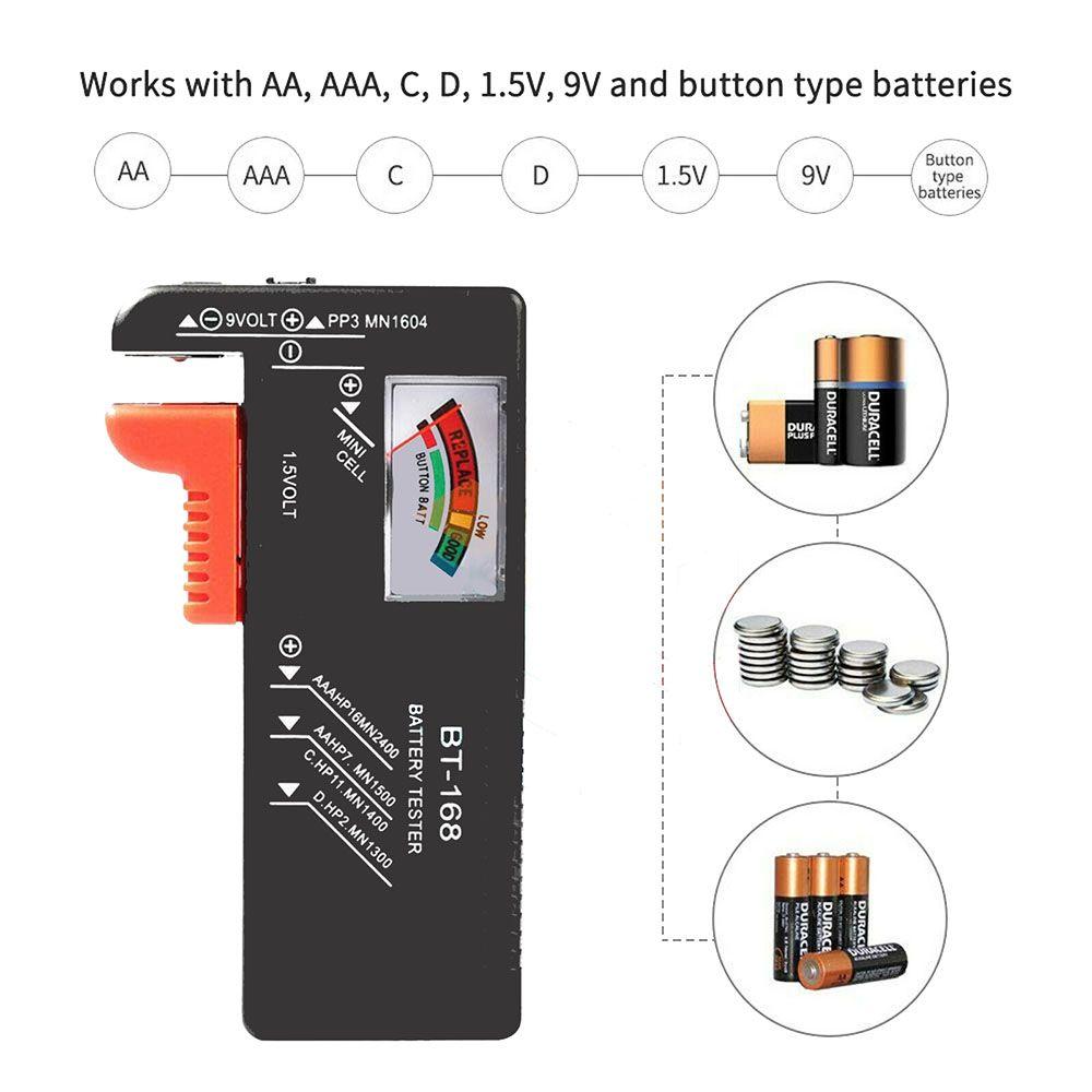 Проверка напряжения Тестер напряжения батареи Прибор для измерения электроэнергии Индикатор емкости батареи