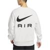 Nike Air Solid Color Crew Neck Fleece Lined Long Sleeved Casual Sweatshirt Men's Mountain Peak White FB7204-121