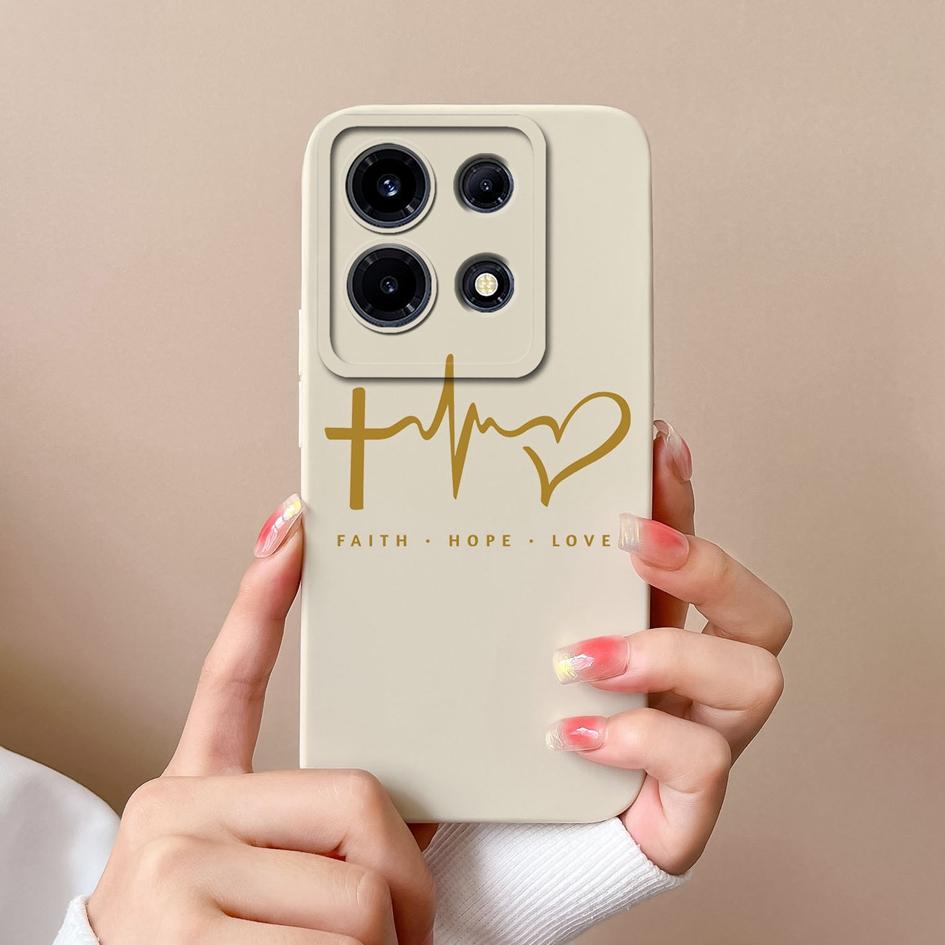 For Infinix Hot 30 Play GT 10 Pro Itel A05s A04 Tecno Camon 20 Premier 5G Phone Case Cover Fashion Love Heart Matte Soft Silicone Shockproof Bumpers