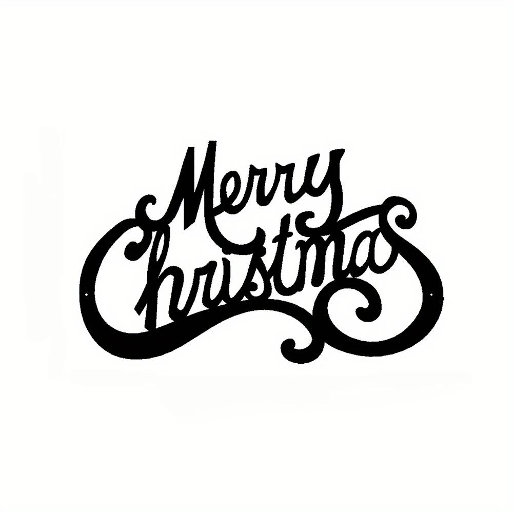 Merry Christmas Metal Wall Art, Metal Wall Art Interior Decoration, Home Office Wall Living Room Hangings