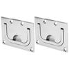 2PCS Stainless Steel Boat Hatch Pull Deck Cover Handle Marine Hardware Locker Ring