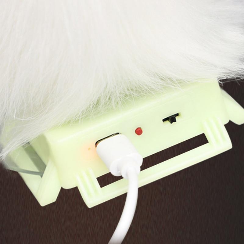 Костюмы для косплея животных Электрические подвижные Искусственный мех Кошки Лисы Хвост Пушистый хвост для вечеринки на Хэллоуин Аксессуар для костюма