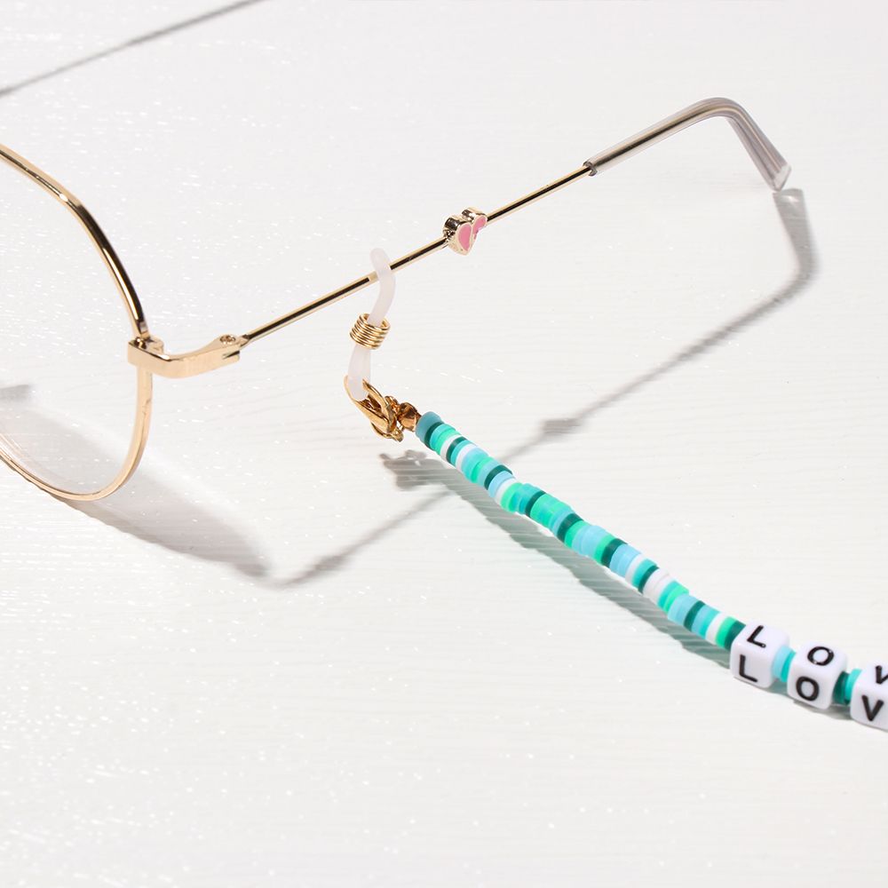 Женский Девочки Мягкая Полимерная Глина Нескользящая Цепочка для Очков Шнурок для Очков Шейный Ремешок Шнур Веревка для Солнцезащитных Очков