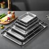 304 Stainless Steel Baking Tray with Pastry Cooling Grid Rack Nonstick Cake Pan Home Deep Oven Plates Kitchen Bakeware Tools