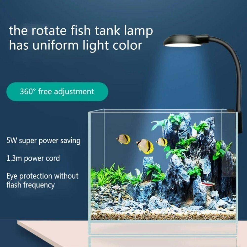 5V USB Aquarium Supplies White and Blue Lights Full Spectrum Control Lamp  Decorative Lighting