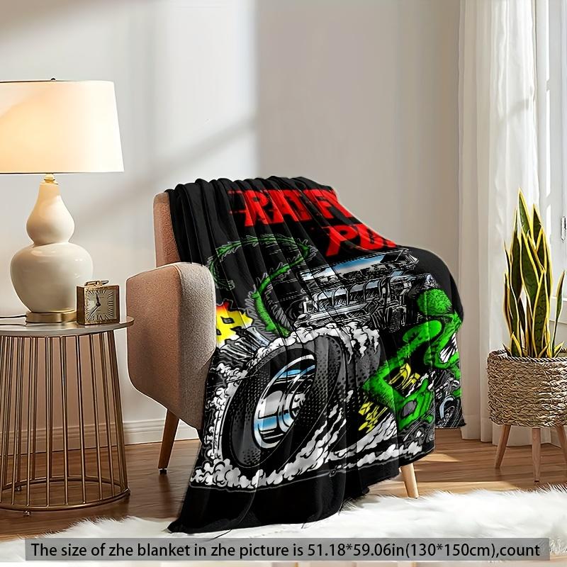 1pc Polyester Digital Easy Mouse Pattern Printed Blanket, Shawl Blanket, Nap Blanket, Soft And Skin-Friendly, Leisure Sofa Blanket, for Bedr