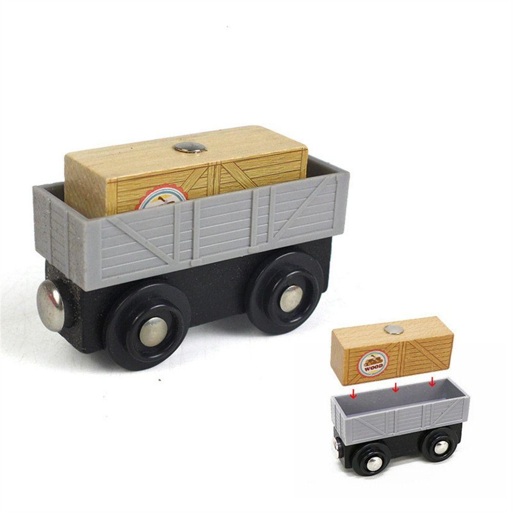 Локомотив, железнодорожные пути, поезд, деревянные рельсовые поезда, автомобиль, магнитный поезд, игрушки, развивающие игрушки