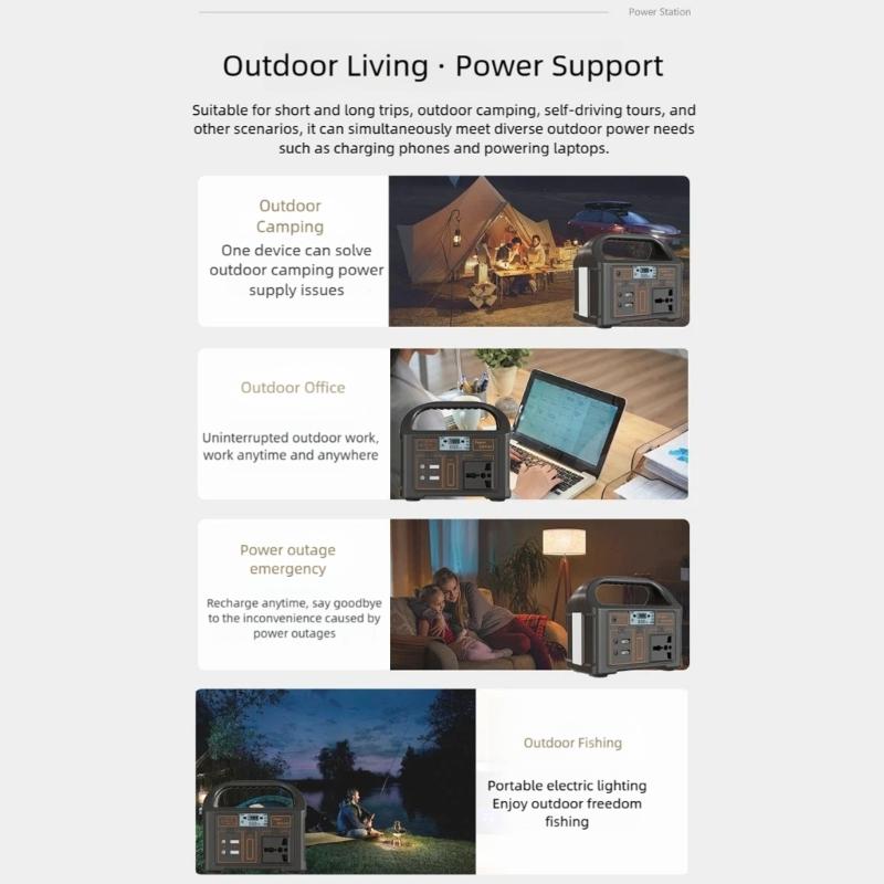 100 Вт 76,8 Втч Солнечная зарядная станция 110/220 В Солнечный генератор Многофункциональный Аварийный мобильный источник питания для кемпинга Путешествий